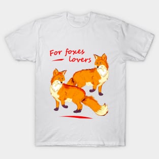 Cute red foxes T-Shirt